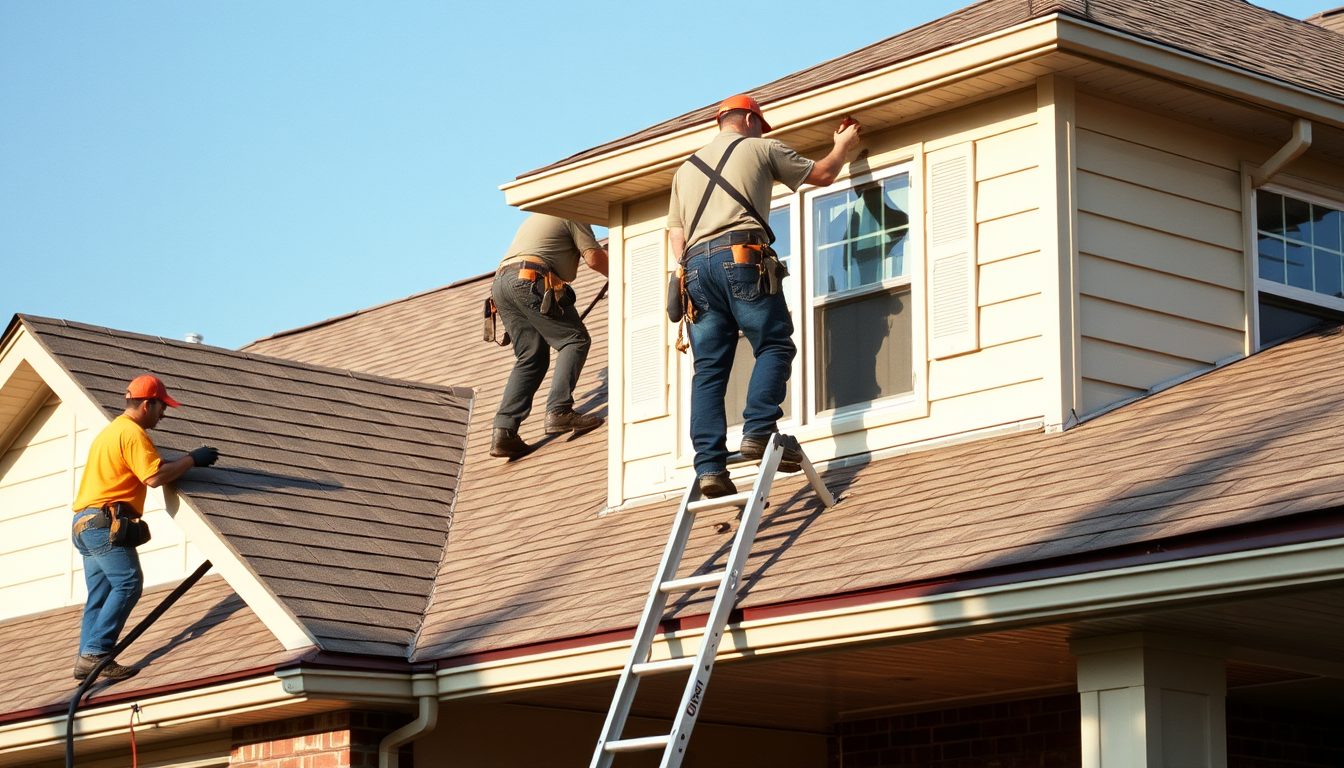 SJ & J Quality Paint & Remodel LLC - finished roof in Clarksville